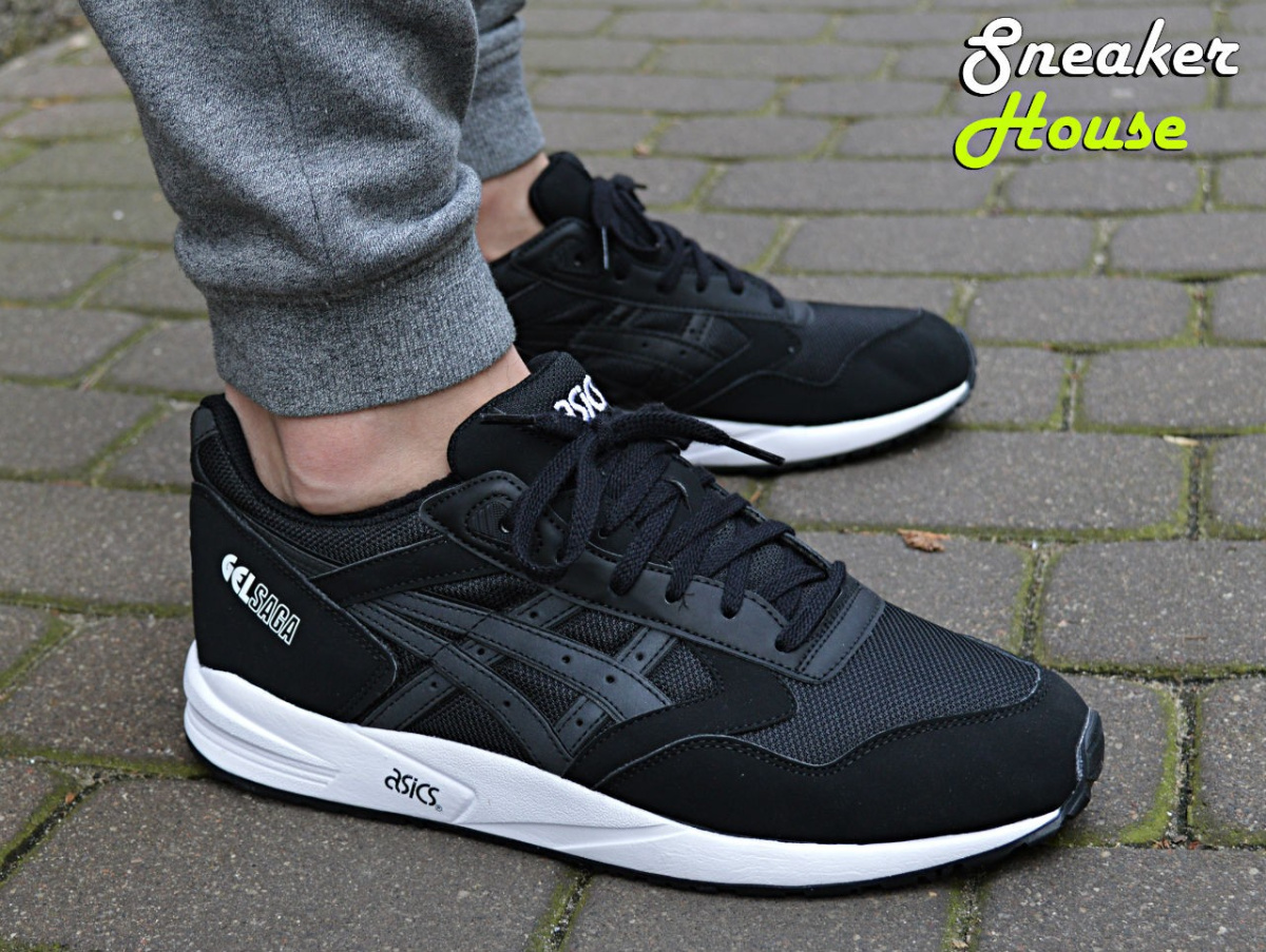 buty asics gel saga black white pack buty asics gel saga black white pack